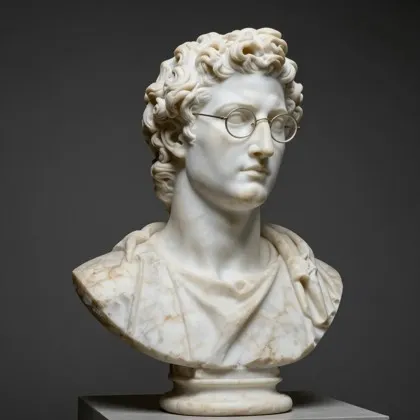 Classical marble bust style sample